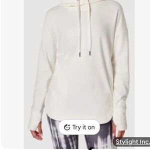 (3) THREE Sweaty Betty Luxe Fleece Hoodies Olive, Dusty Pink and Cream M